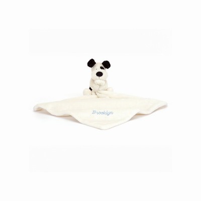 Jellycat Bashful Black & Cream Cachorro | AUEF-82410